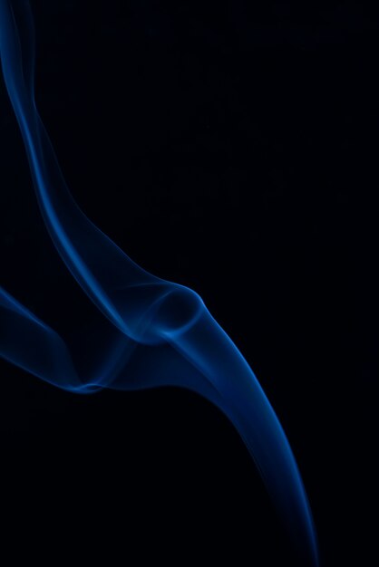 White smoke collection on black background