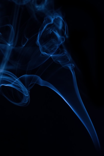 Free photo white smoke collection on black background