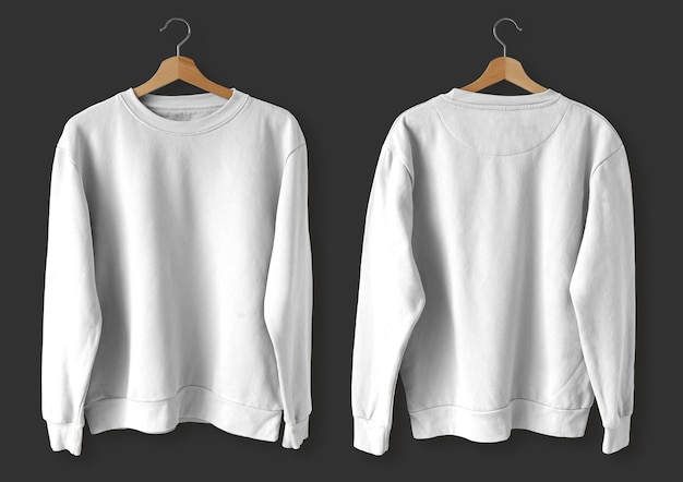 Free Photo white sweater front and back