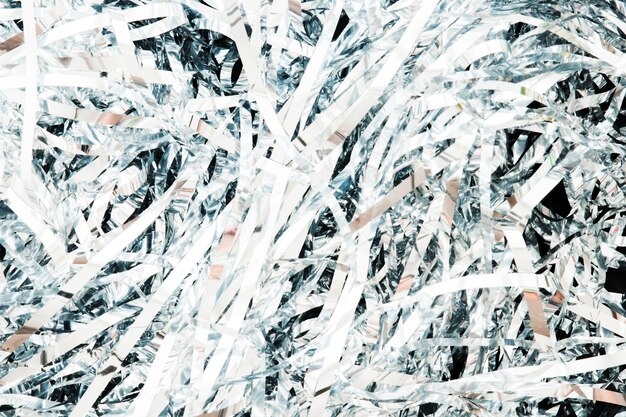 White tinsel background