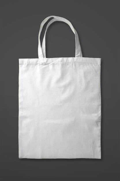 Free photo white tote bag isolated