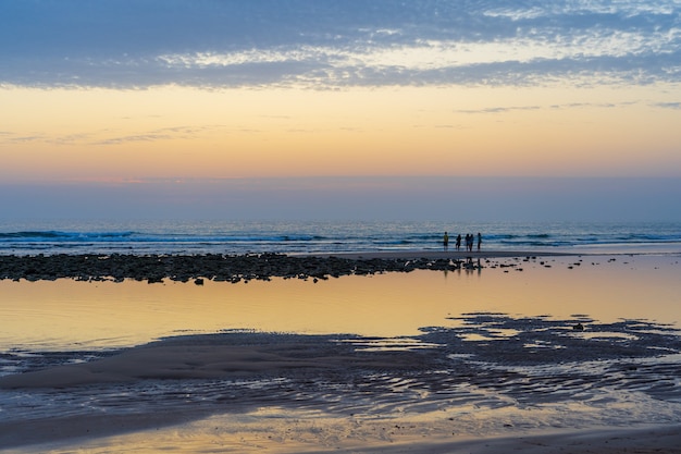 Free Photo wide shot of a beautiful beach in zahora spain