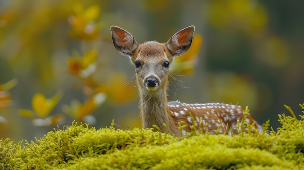 Free photo wild deer in nature