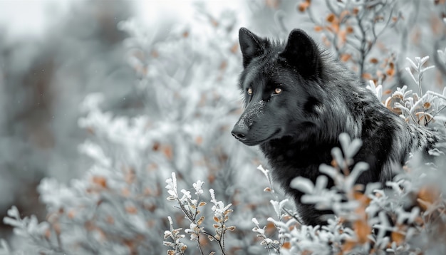 Free Photo wild wolf in nature