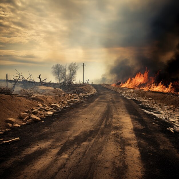 Wildfire and its consequences on  nature