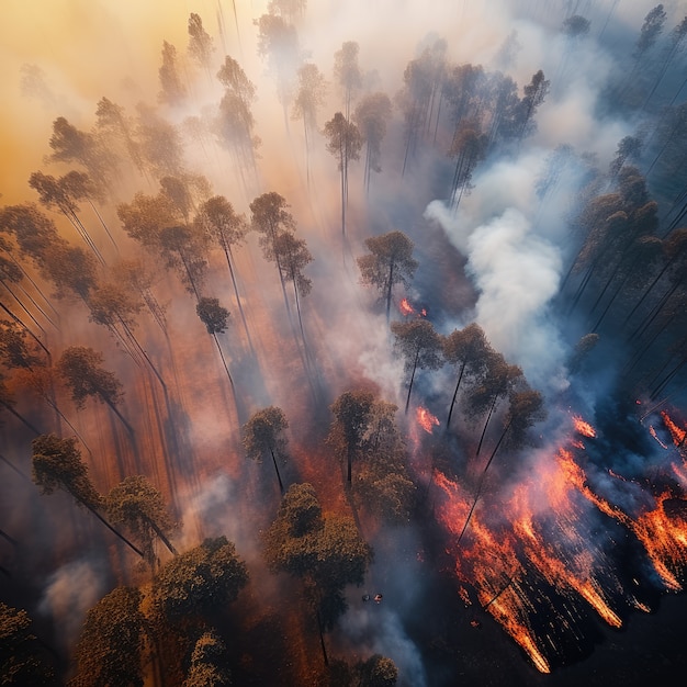 Wildfire and its consequences on  nature