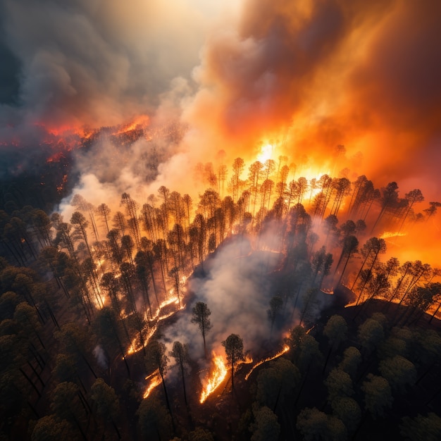 Wildfire and its consequences on  nature