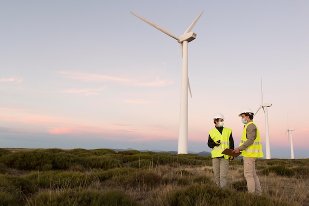 Wind farms fields