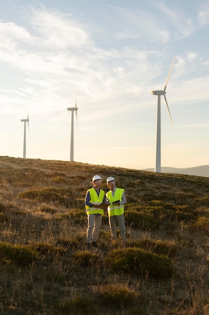 Free Photo wind farms fields