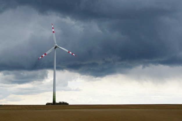 Free Photo windmill in a field