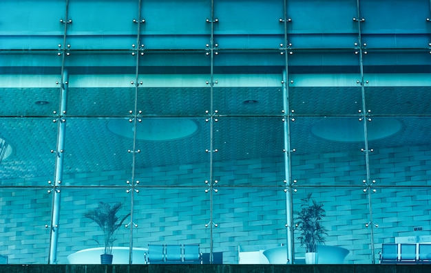 Windows of a contemporary office building