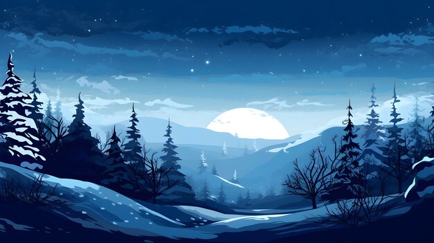 winter holiday illustration