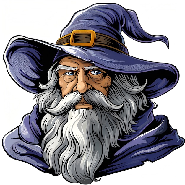 Wizard cartoon illustration