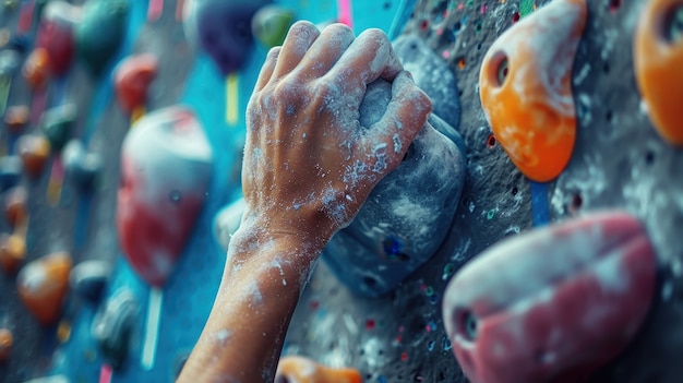 Woman in a bouldering  spot