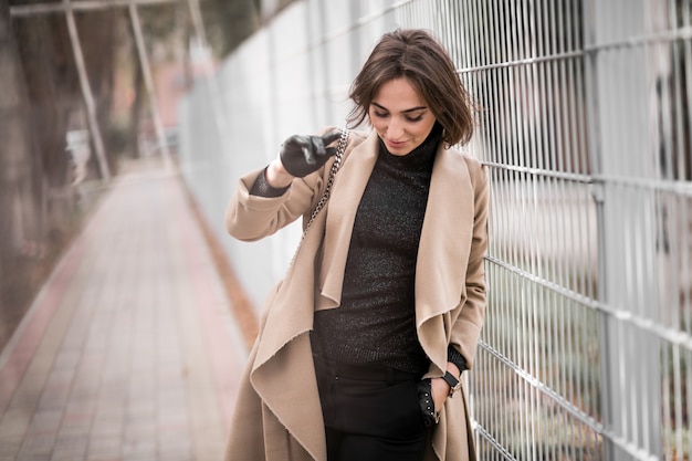 Free photo woman in coat