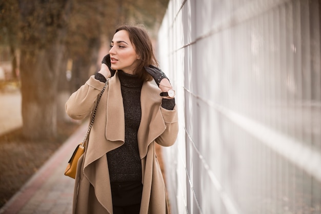 Free photo woman in coat