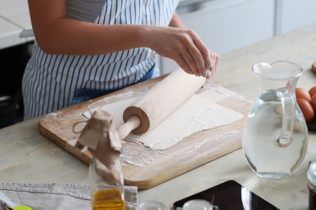 Woman cooking