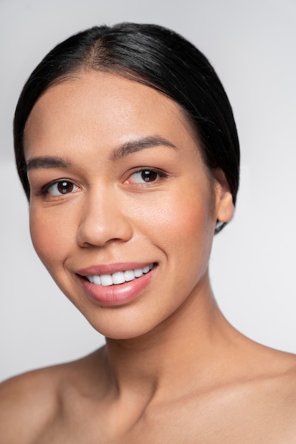 Woman doing beauty and care treatments