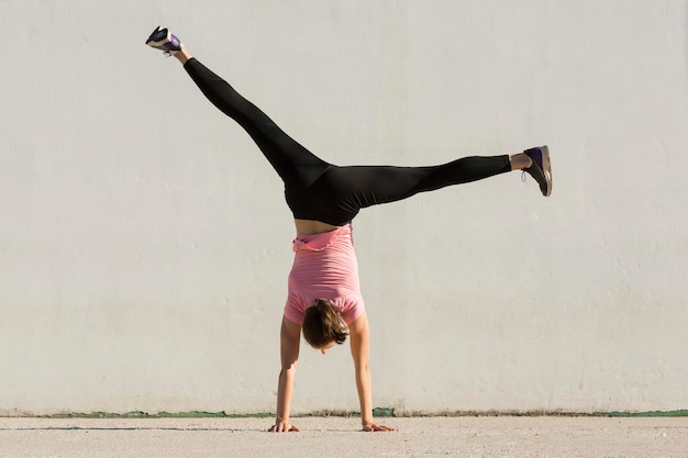 Free Photo woman doing sport exercises