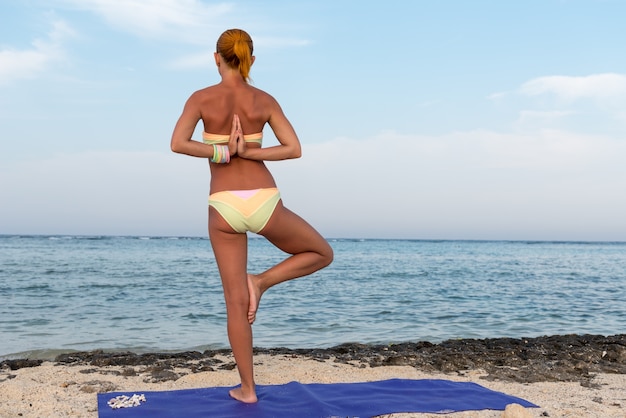 Woman doing yoga