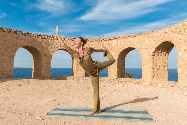 Woman doing yoga