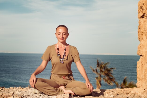 Woman doing yoga