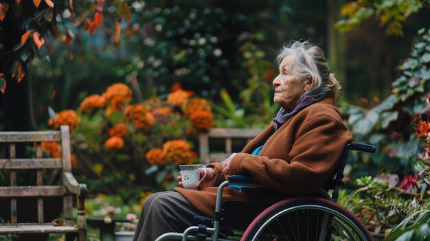 Woman drinking healthy tea