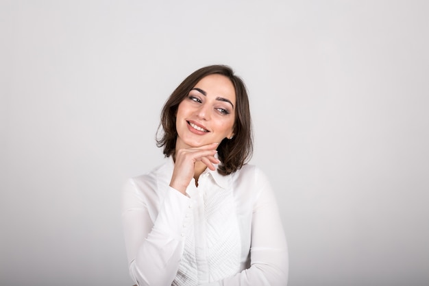 Woman emotions in studio