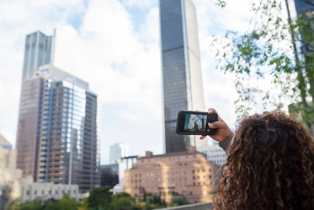 Woman enjoying her exterior hobbies