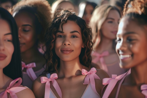 Free photo woman getting support for breast cancer