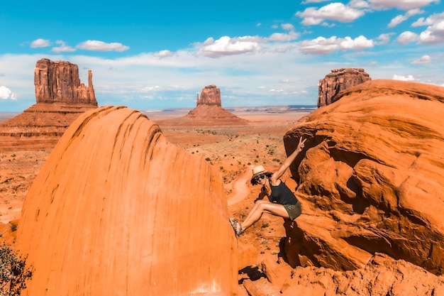 Woman in the Grand Canyon National Park Grand USA