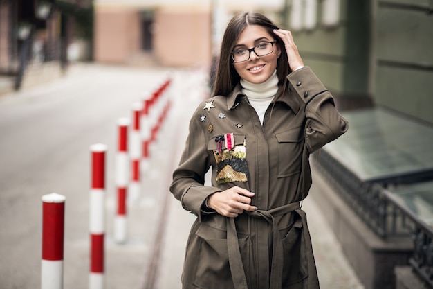 Free Photo woman in a jacket