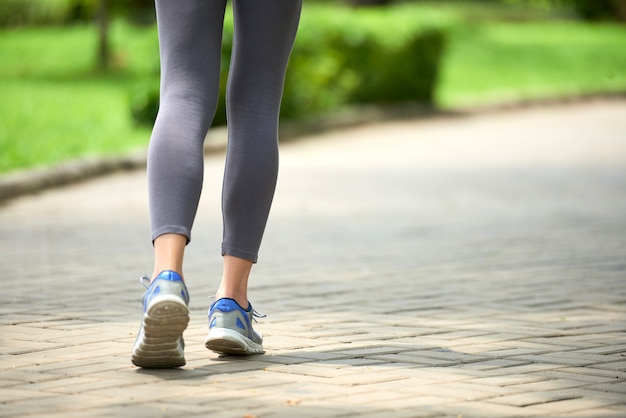 Woman Jogging in Park