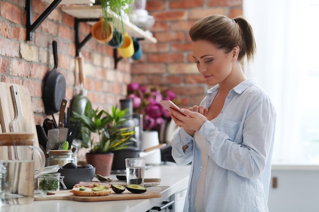 Woman in kitchen