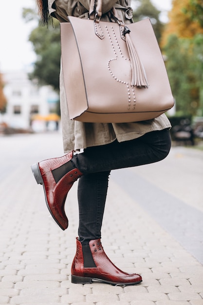 Woman's bag close up