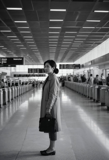 Free Photo woman showing sadness in lonely place