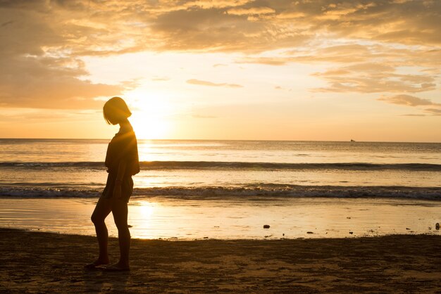 Woman silhouette