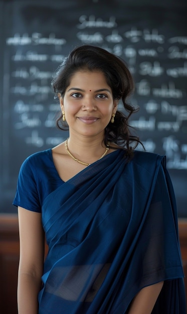 Woman teaching in classroom