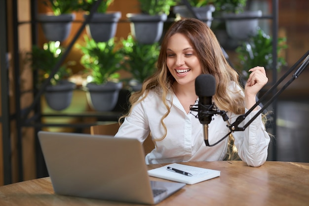 Woman telling different information online for followers