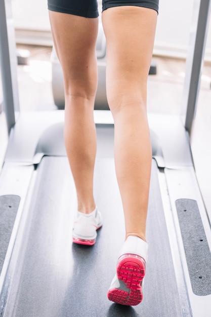 Woman on treadmill