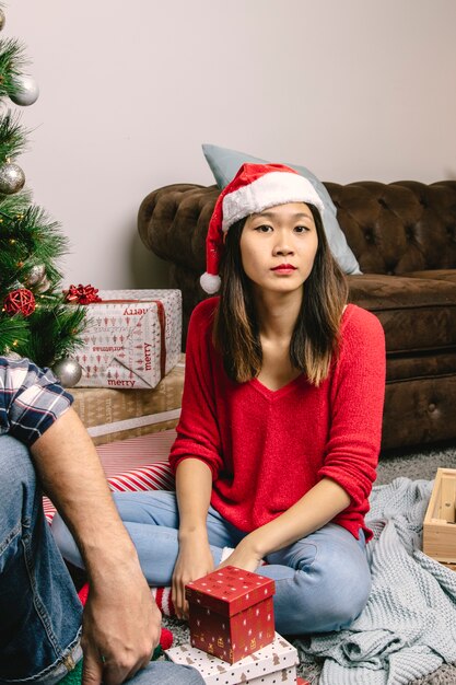 Woman unhappy with present