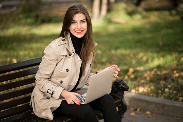 Woman with computer