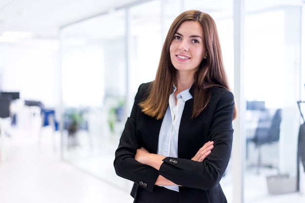 Free Photo woman with crossed arms