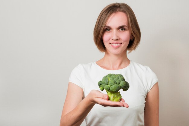 Woman with food