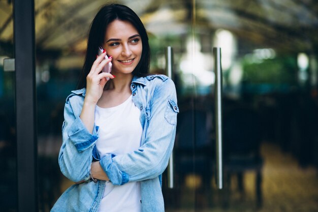 Woman with phone