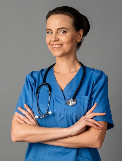 Woman working as doctor