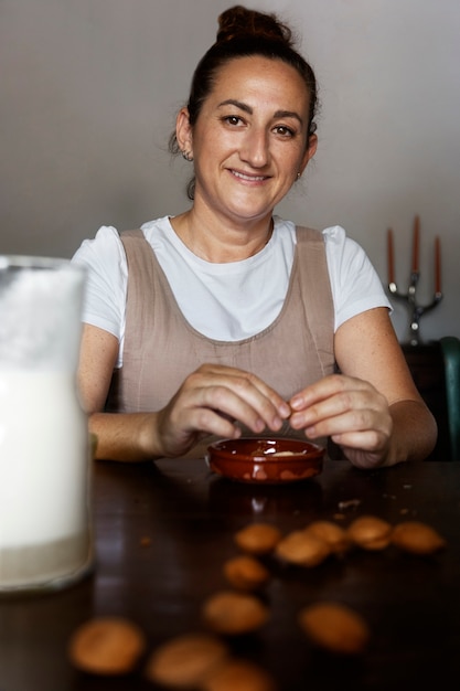 Free photo woman working in the country side