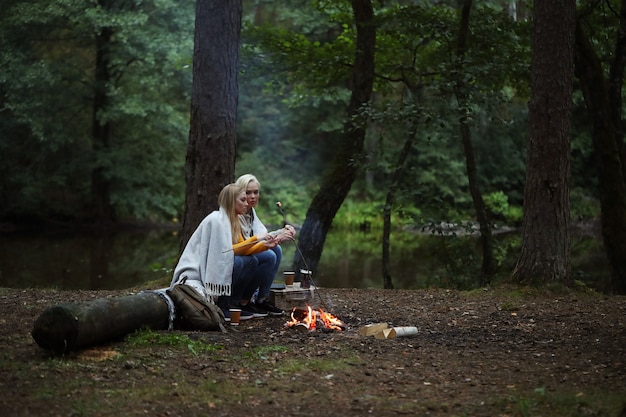 Women in the forest