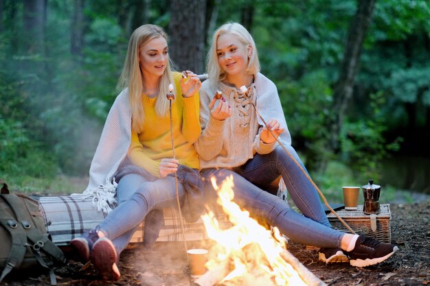 Women in the forest