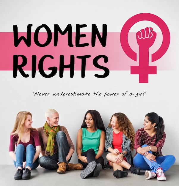 Free photo women girl power feminism equal opportunity concept